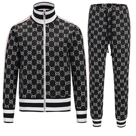 gucci style mens tracksuit|men gucci tracksuit sale.